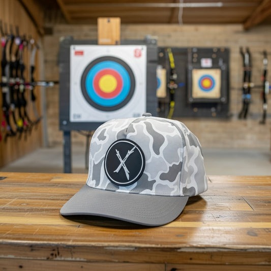 PVC Grey Bill Vintage Camo Hat