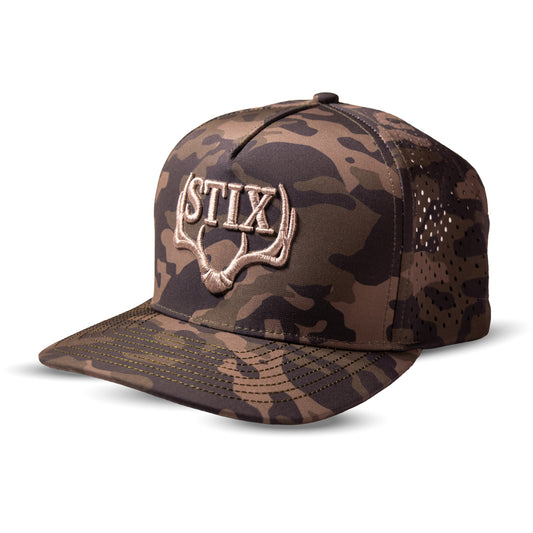 Olive Camo Horn Hat
