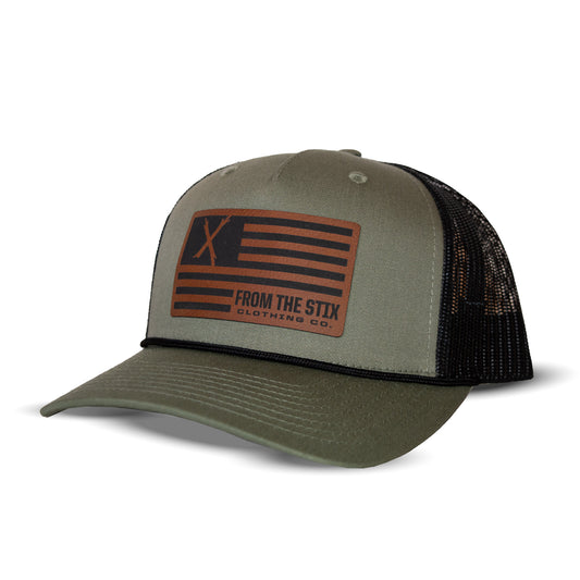 FTS Leather Flag Hat