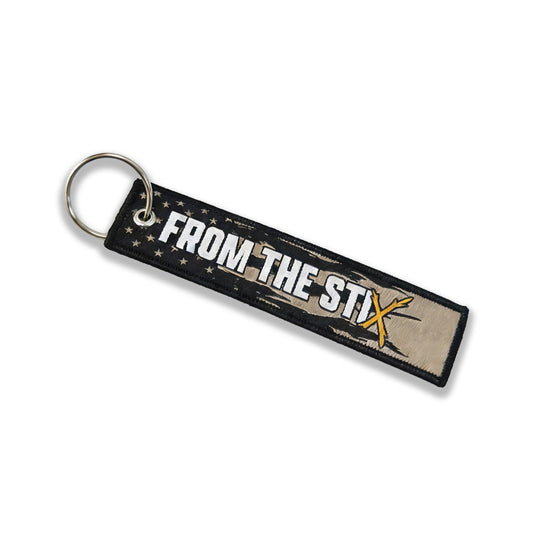 Rippin' Flag Key Tag