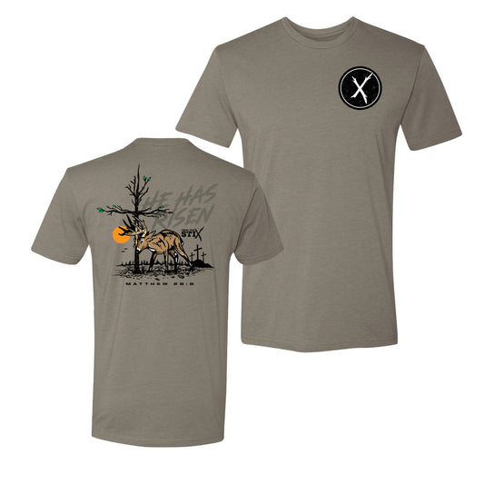 He Has Risen Buck Tee