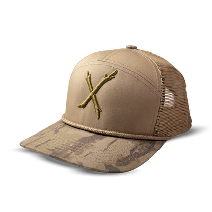 X Tree Bark Bill Hat