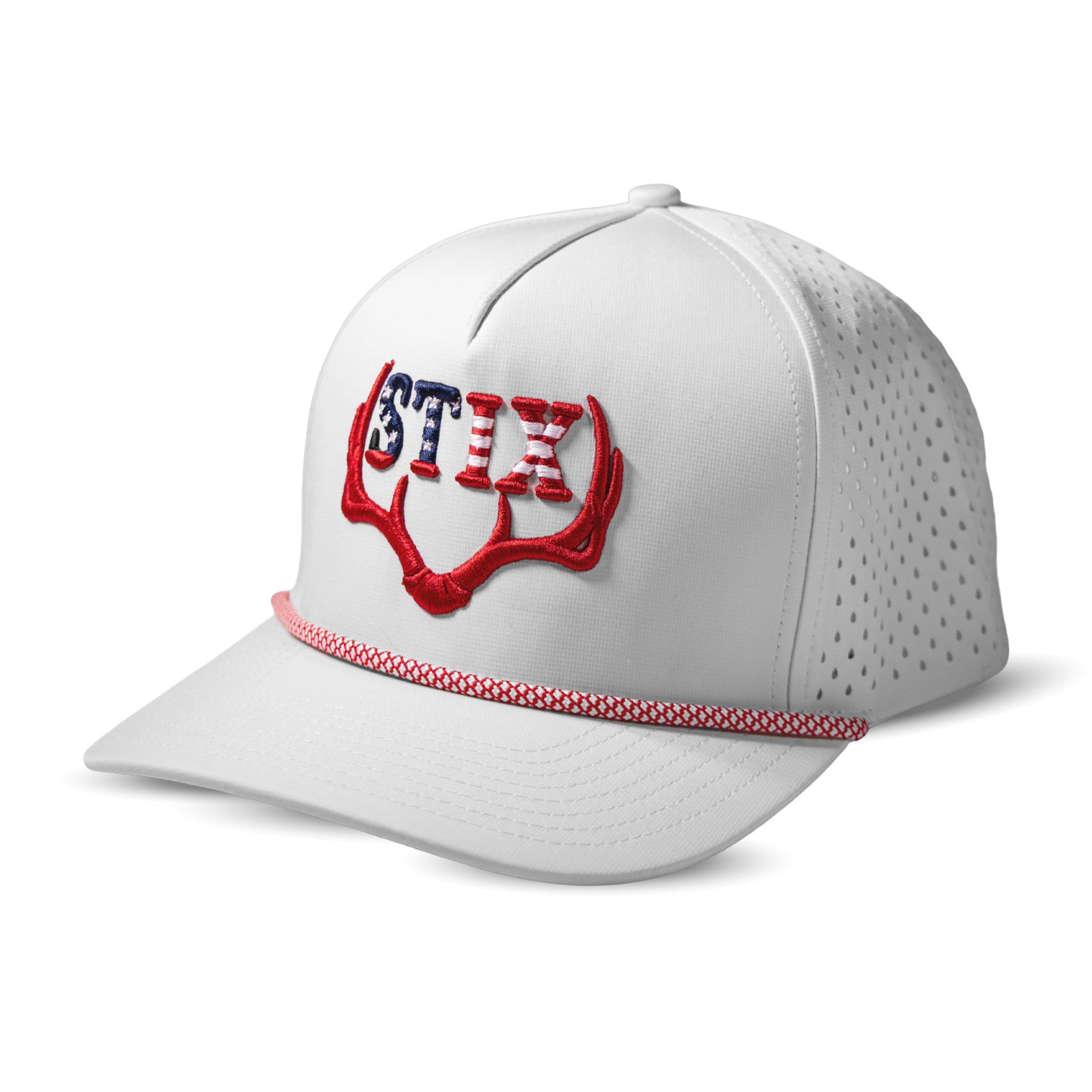 White USA Horn Hat