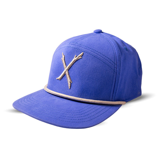 X Blue grey Rope Hat