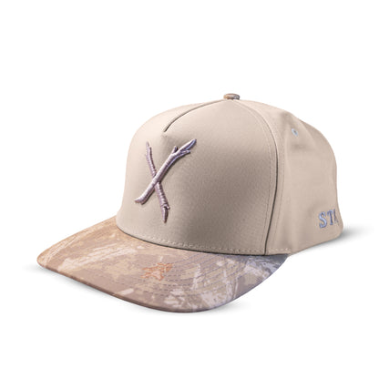 Washed Vintage Camo Bill X Hat