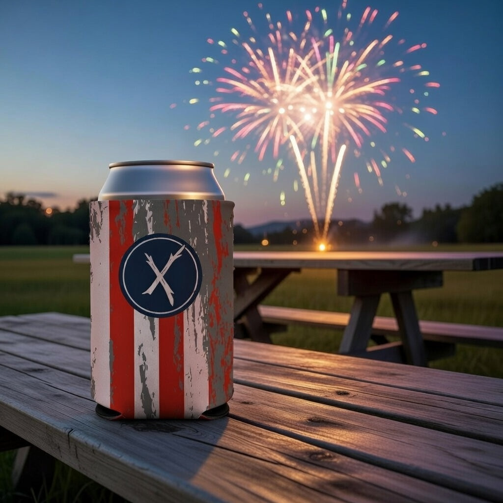 Rippin' Flag Coozie