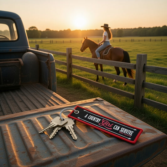 Country Girl Key Tag